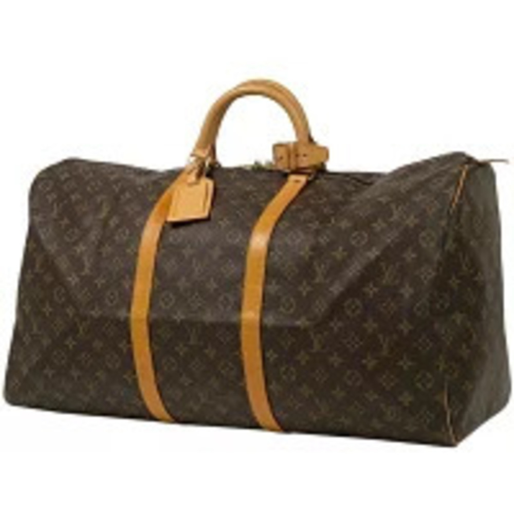 Louis Vuitton Keepall Handbag Travel Bag Boston Monogram Brown